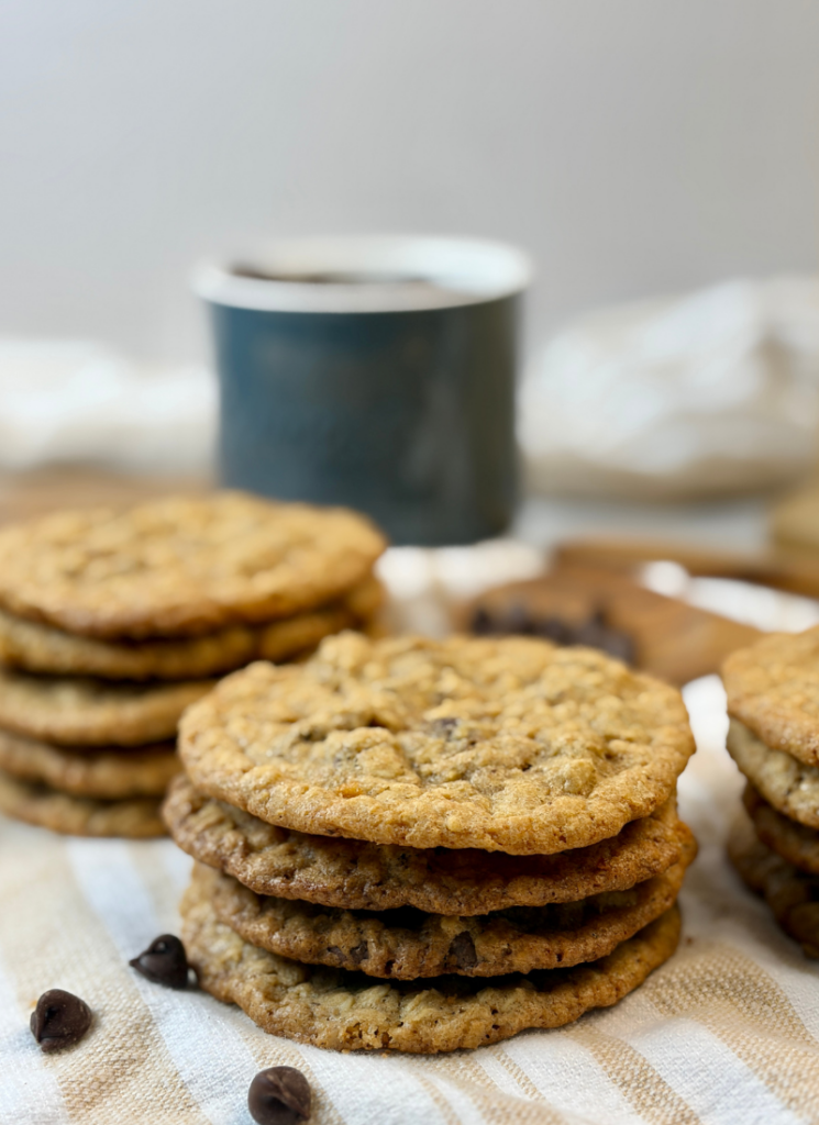fresh milled oatmeal chocolate chip cookies