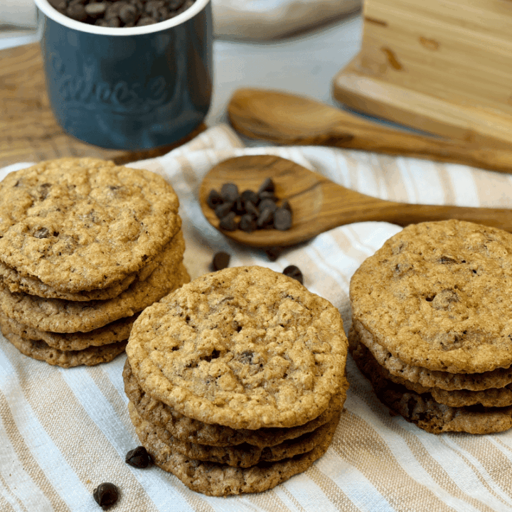 Oatmeal Spelt Cookies with Chocolate Chips