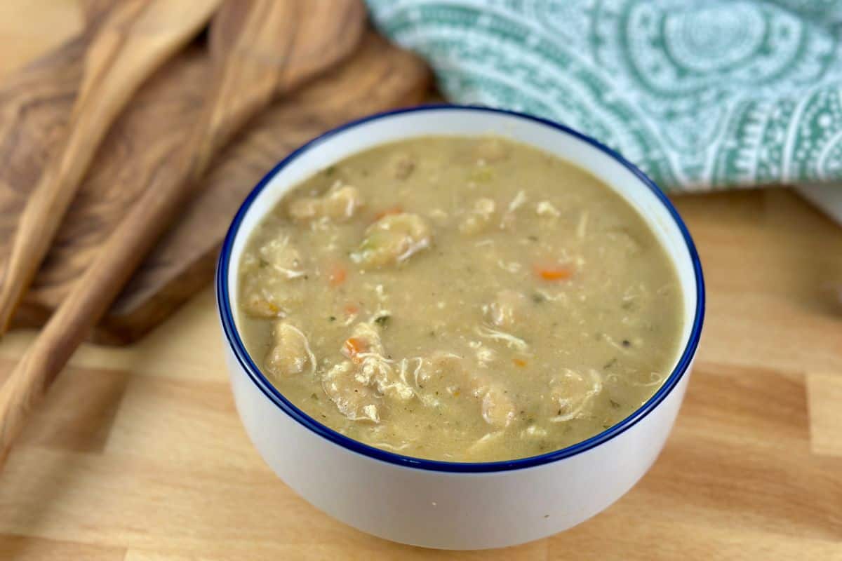 chicken and dumplings with fresh milled flour