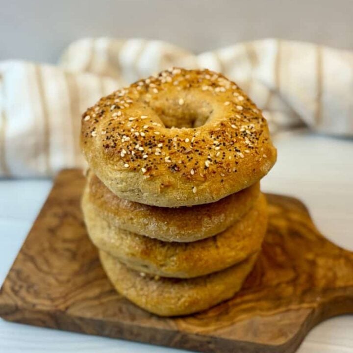 Protein Bagels with Fresh Milled Flour