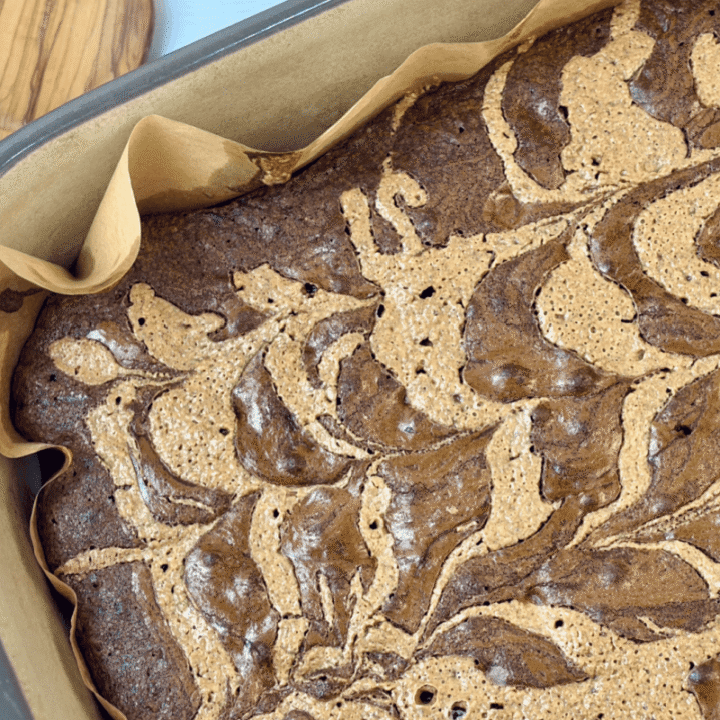 Fresh milled fudgy swirl brownies